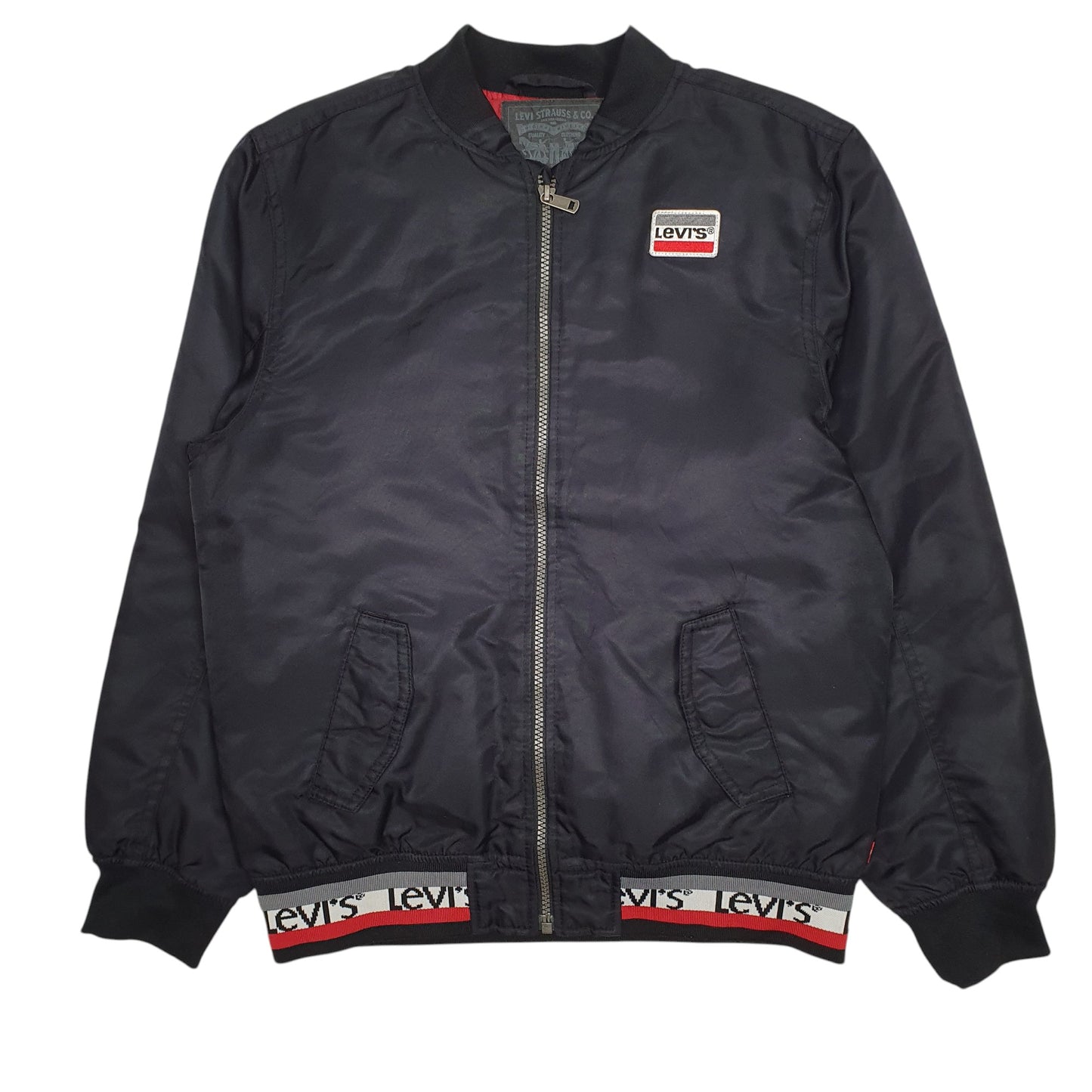 Womens Black Levis Windbreaker  Coat