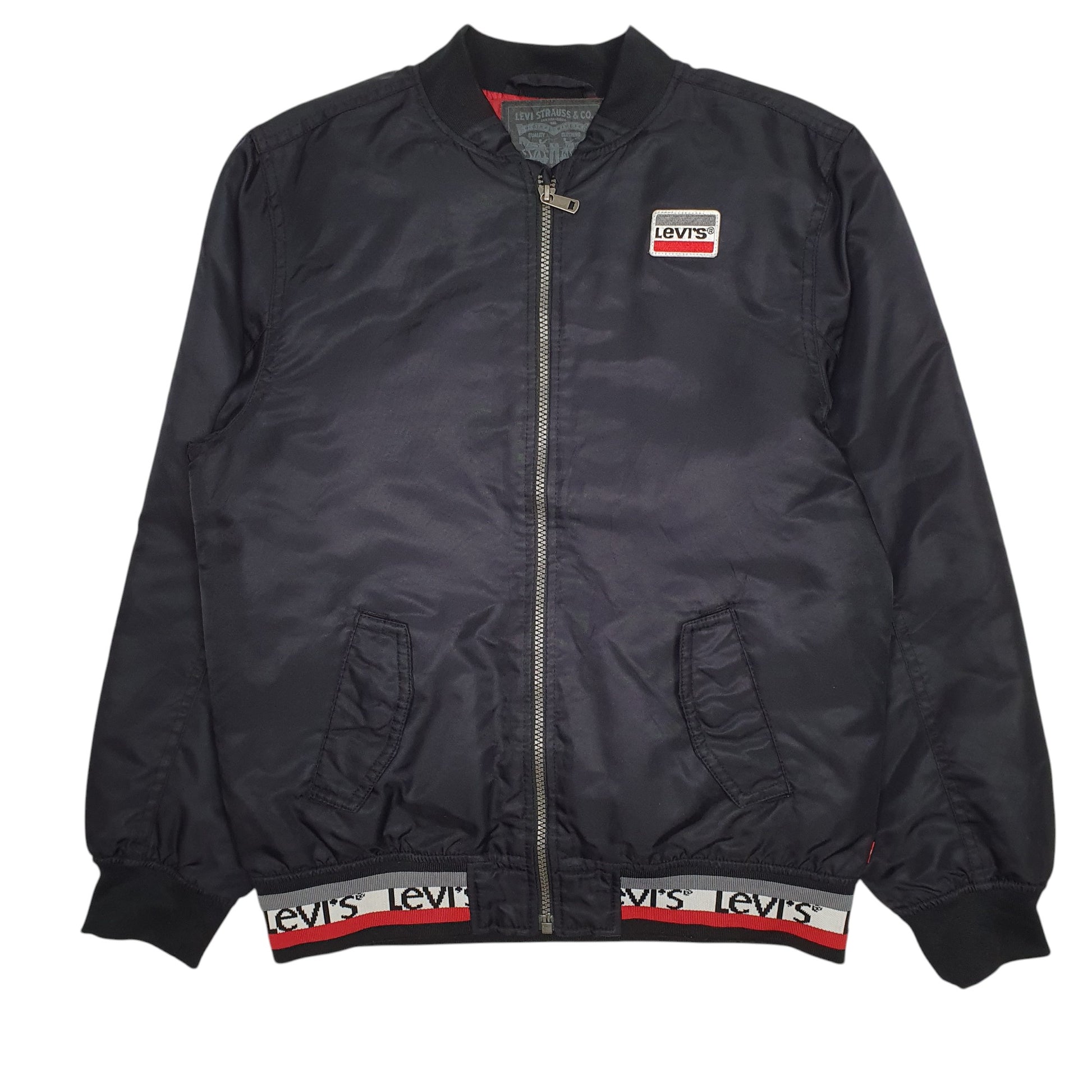 Womens Black Levis Windbreaker  Coat
