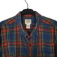 Mens Blue L.L.Bean Scotch Plaid Flannel  Shirt