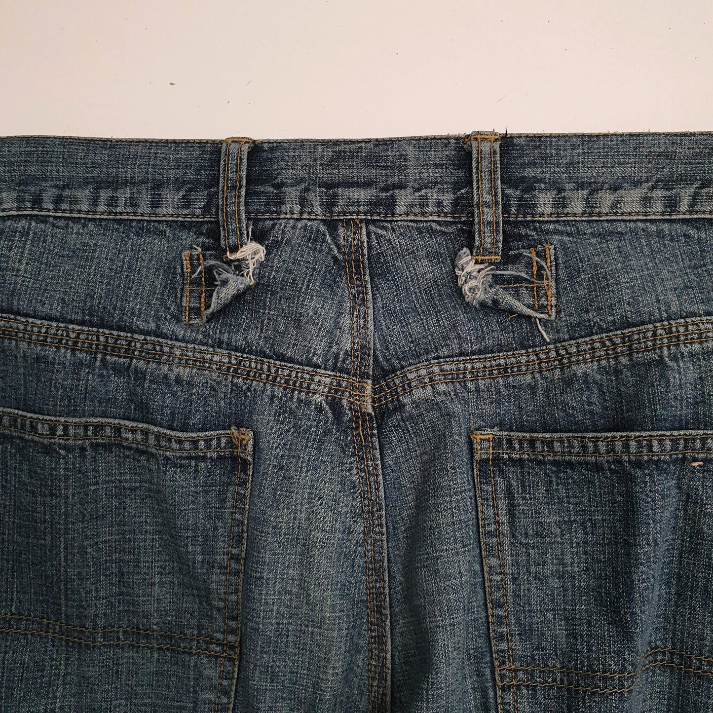 Mens Blue Tommy Hilfiger Vintage 00s Baggy  Jeans