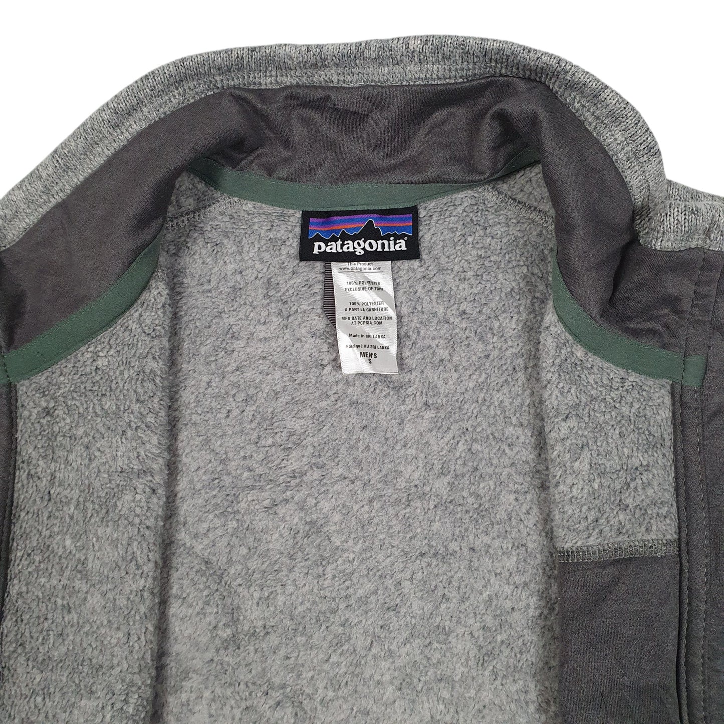 Mens Grey Patagonia Better Sweater Gilet Jumper