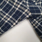 Mens Navy Wrangler Workwear Plaid Chore  Coat