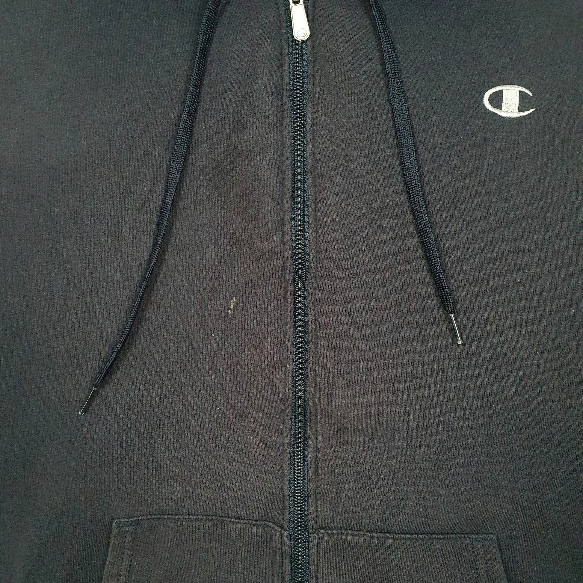 Mens Navy Champion Hoodie Full Zip Jumper