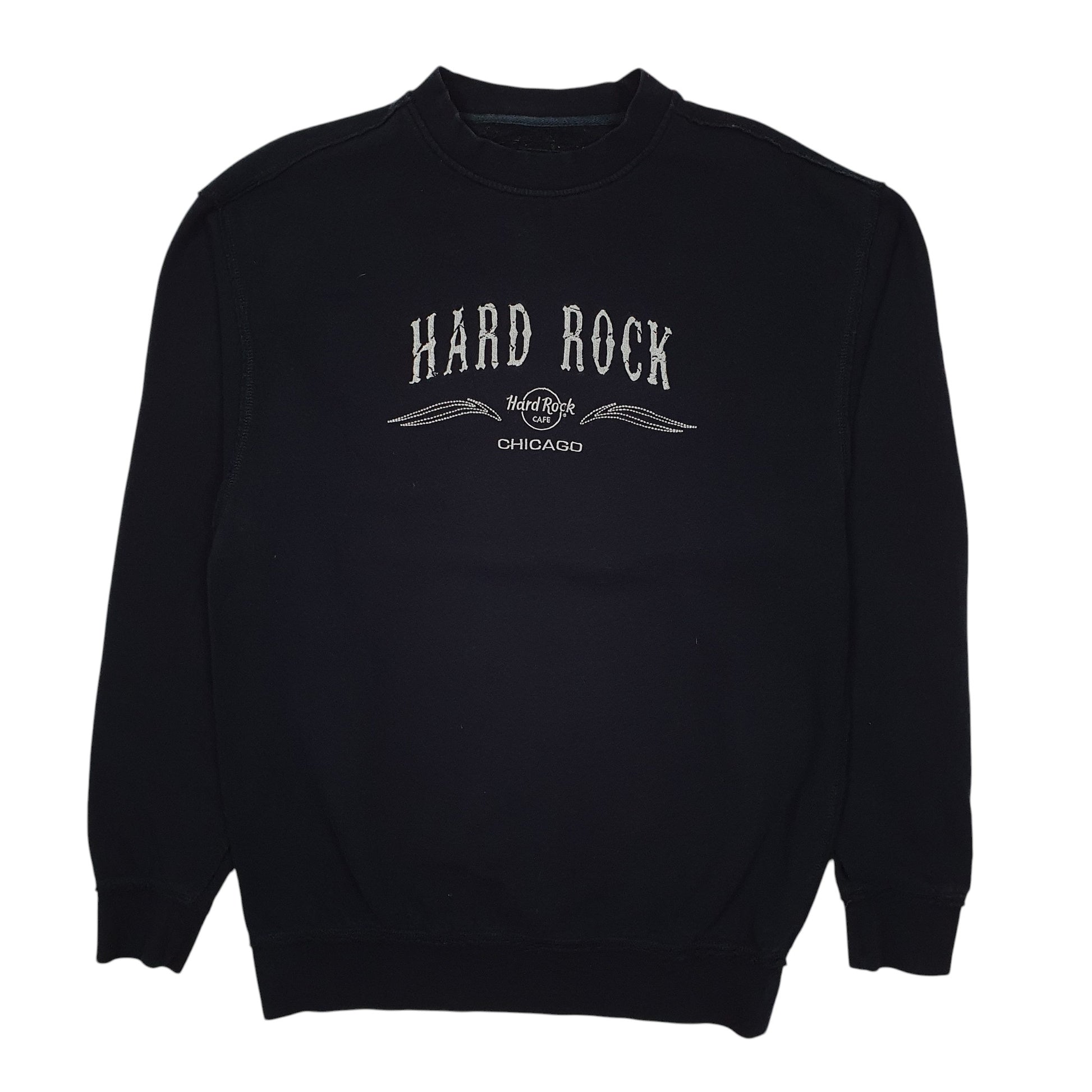 Mens Navy Hard Rock Cafe Chicago Crewneck Jumper