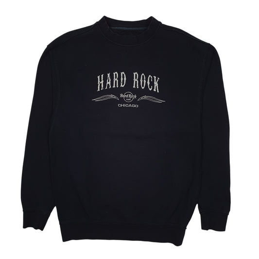 Mens Navy Hard Rock Cafe Chicago Crewneck Jumper