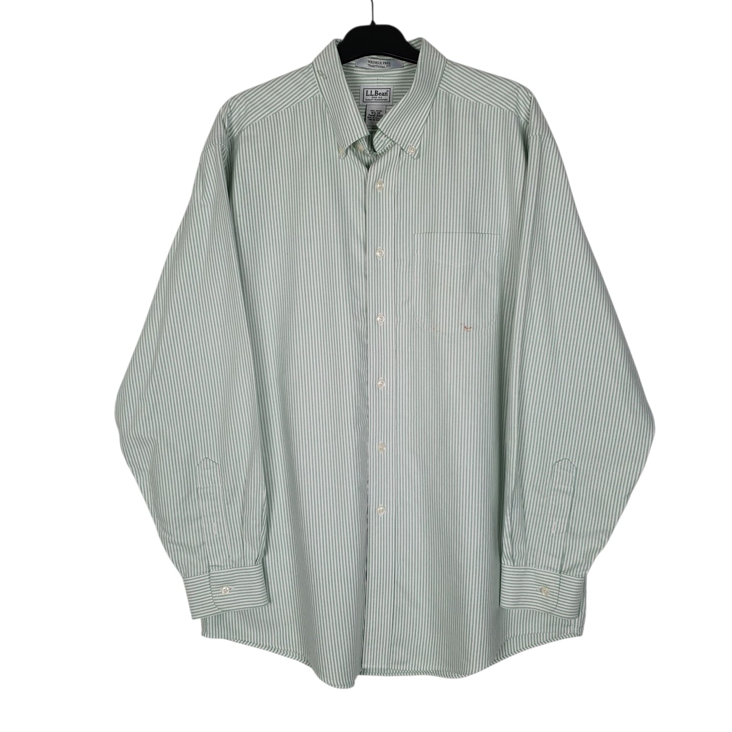Mens Green L.L.Bean  Long Sleeve Shirt