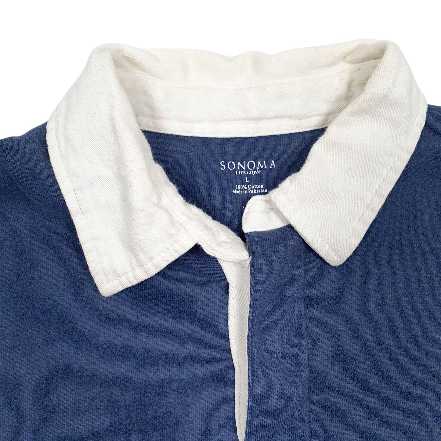 Mens Blue Sonoma  Hoodie Polo Shirt