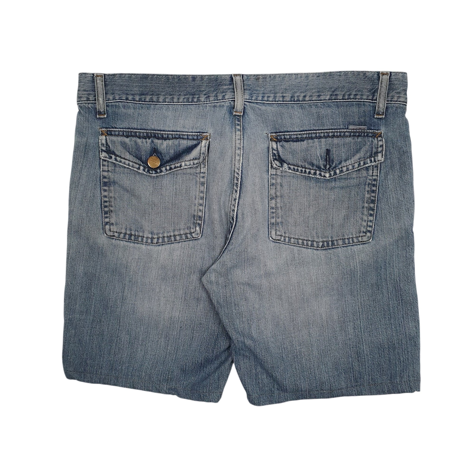 Mens Blue Carhartt   Shorts