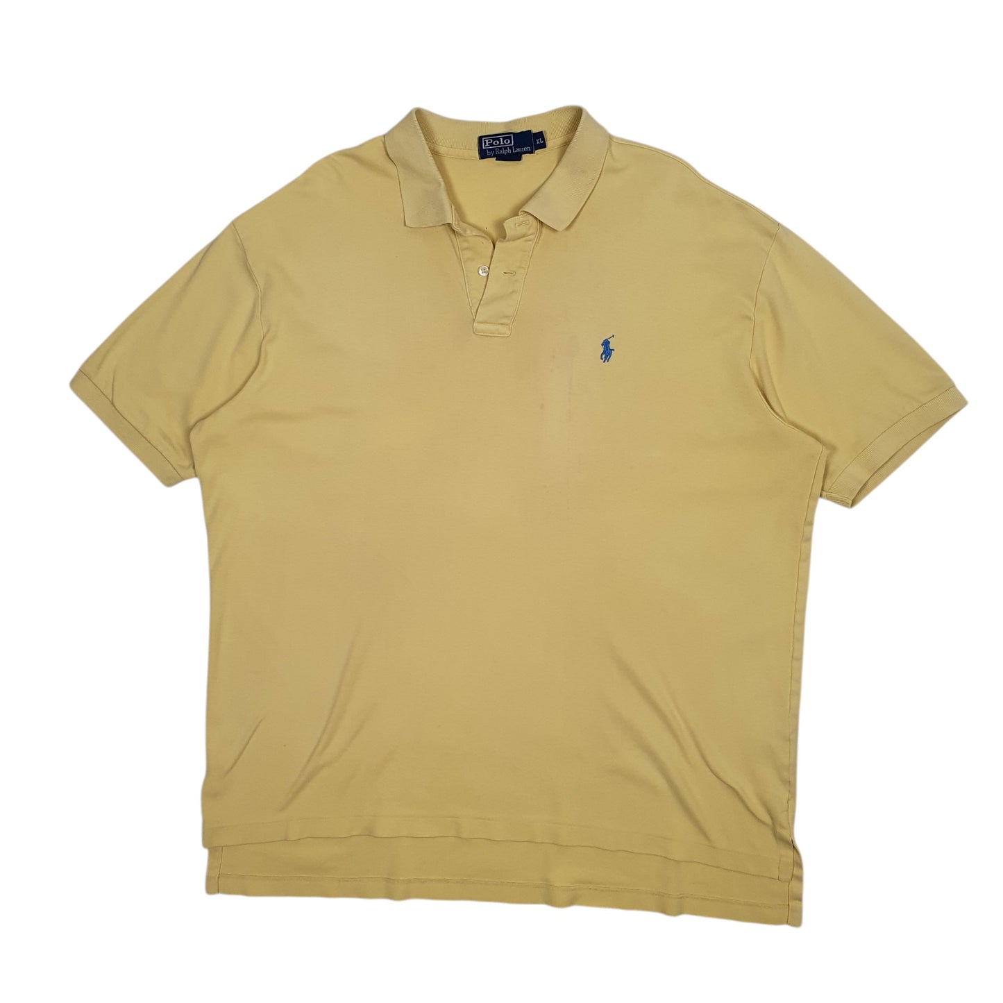 Mens Yellow Polo Ralph Lauren  Short Sleeve Polo Shirt