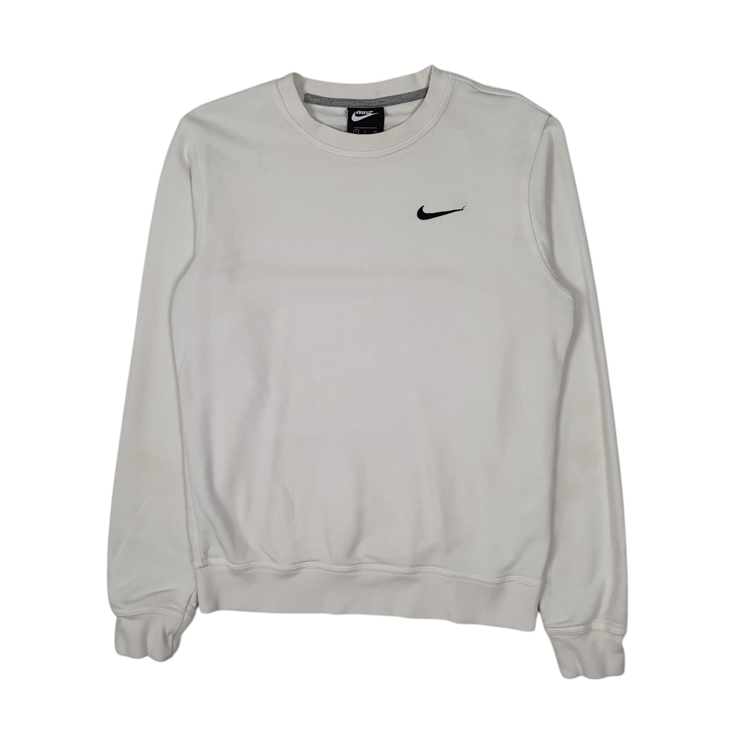 Mens White Nike  Crewneck Jumper
