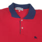 Mens Red Burberry Vintage  Polo Shirt