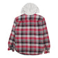 Mens Red Wrangler Overshirt Hoodie  Coat