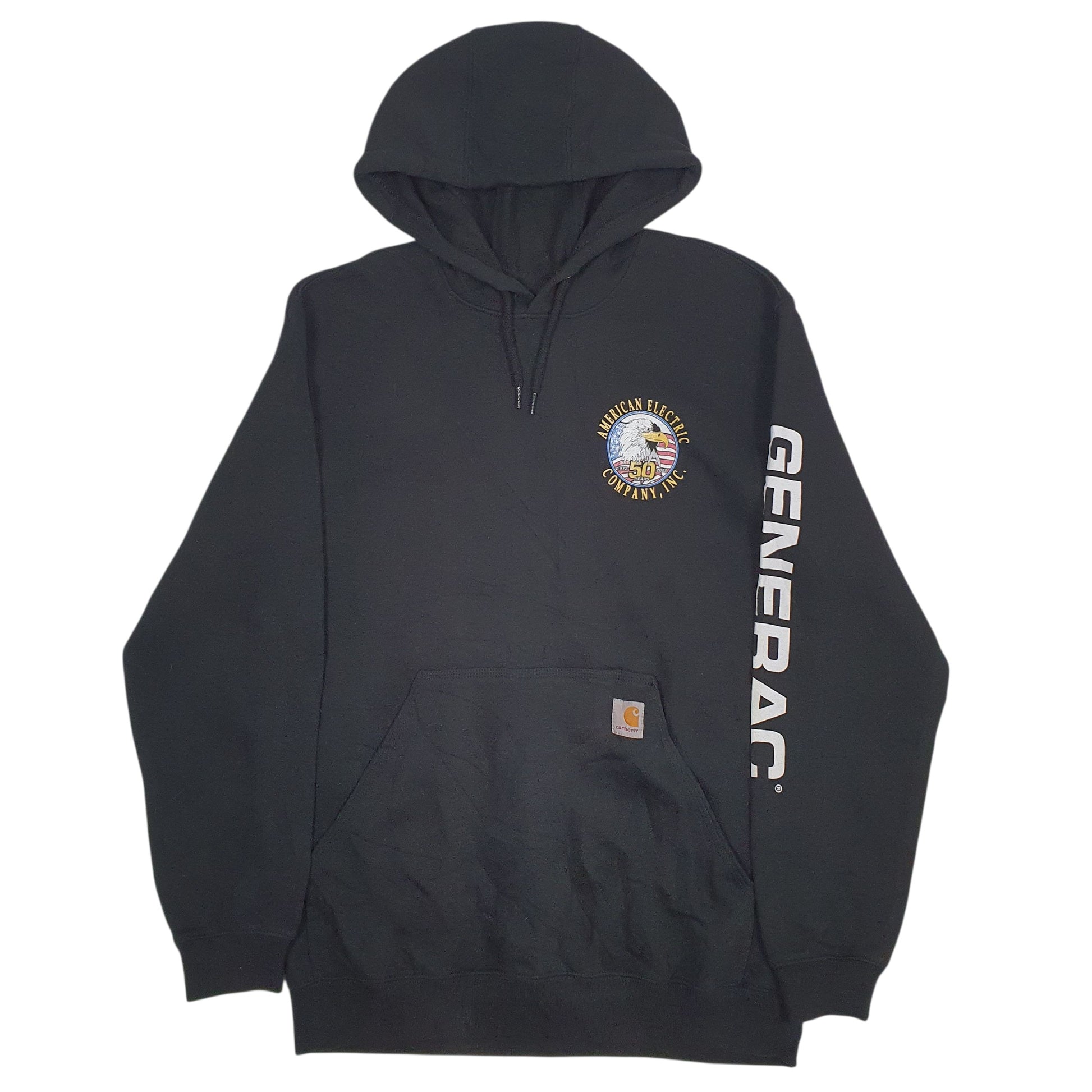 Mens Black Carhartt American Electric Hoodie Jumper