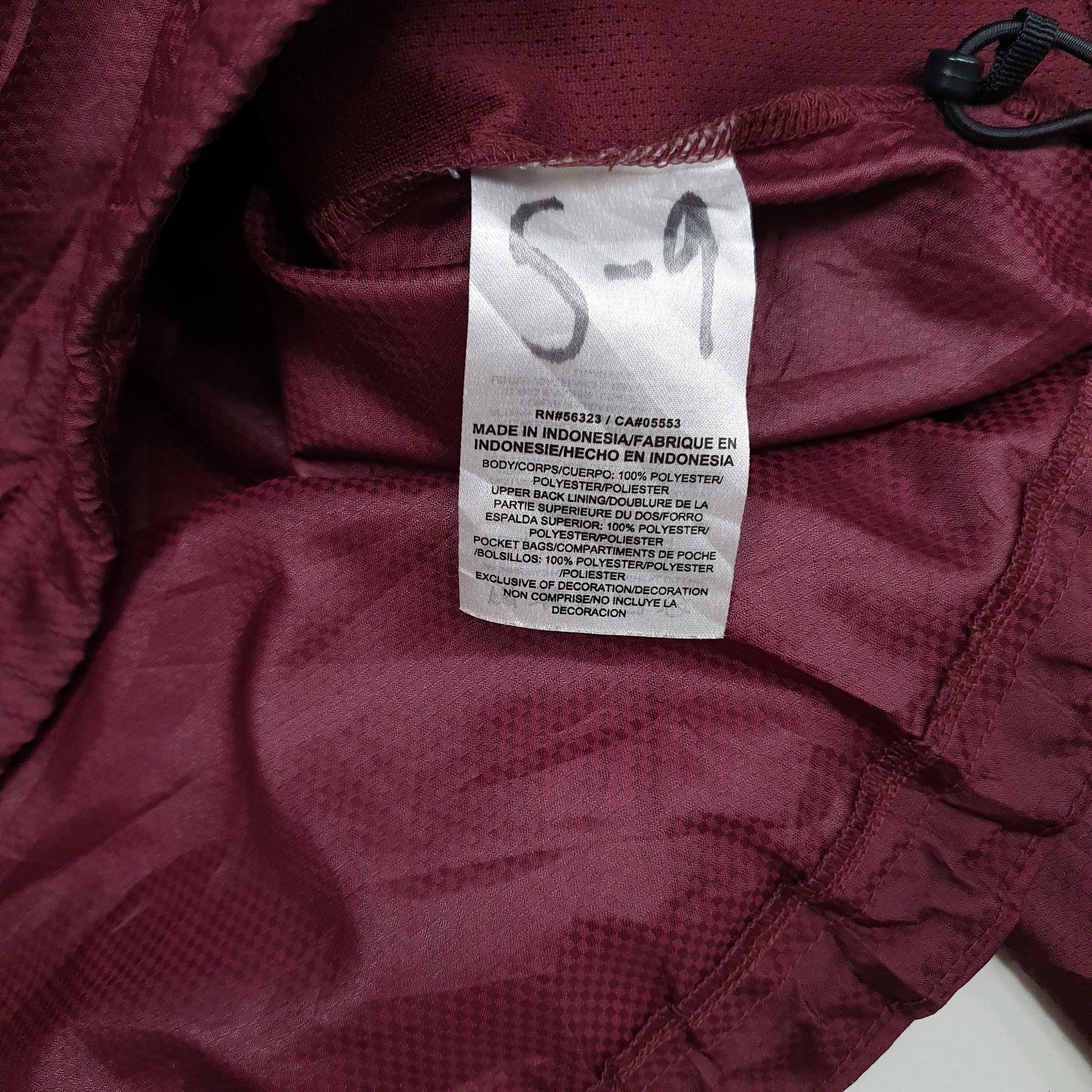 Mens Burgundy Nike MB Bulldogs  Coat