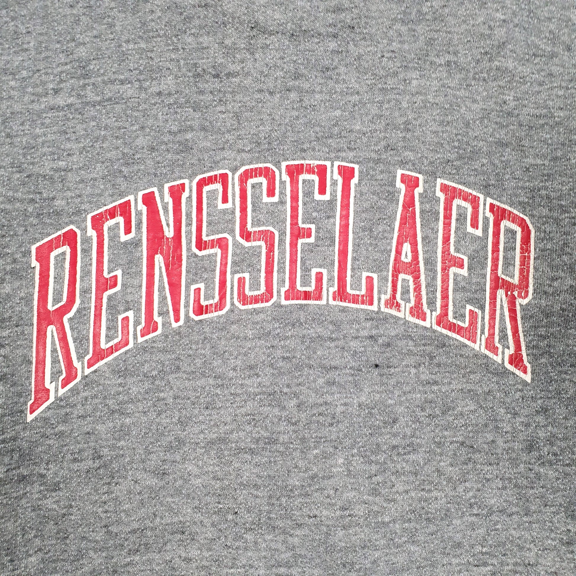 Mens Grey Collegiate Pacific Vintage 90s Made In USA Full Zip Jumper