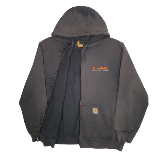 Mens Grey Carhartt Hoodie Full Zip Jumper
