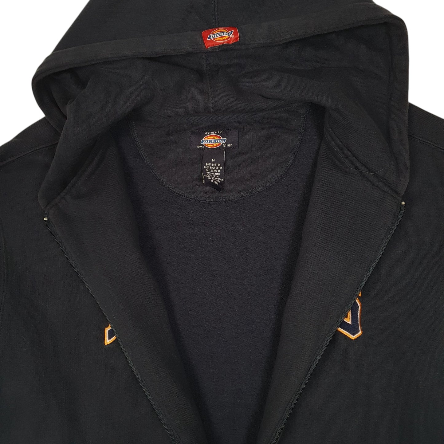 Mens Navy Dickies Hoodie Full Zip Jumper