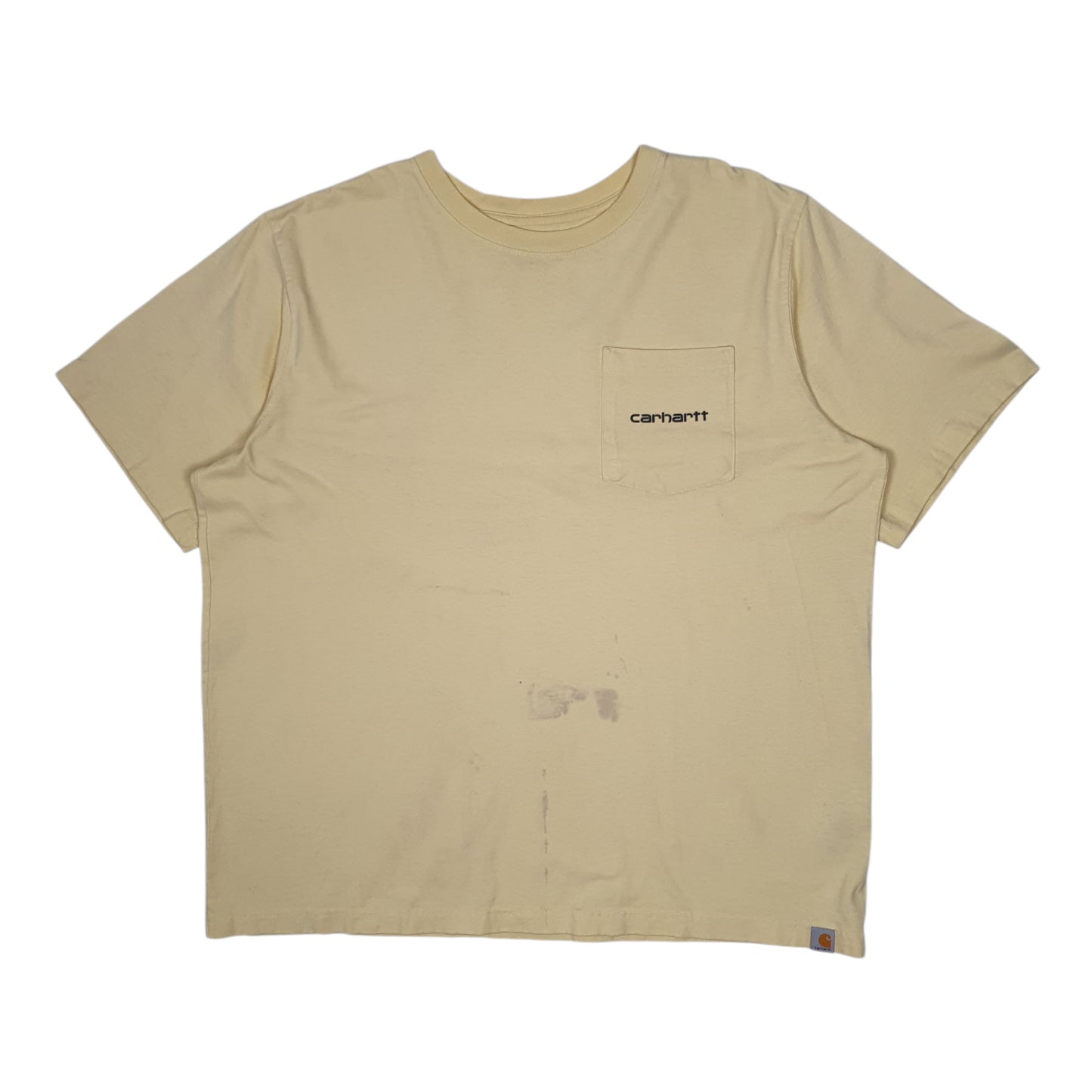 Mens Yellow Carhartt  Short Sleeve T Shirt