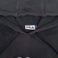 Mens Black Fila Spellout Hoodie Jumper