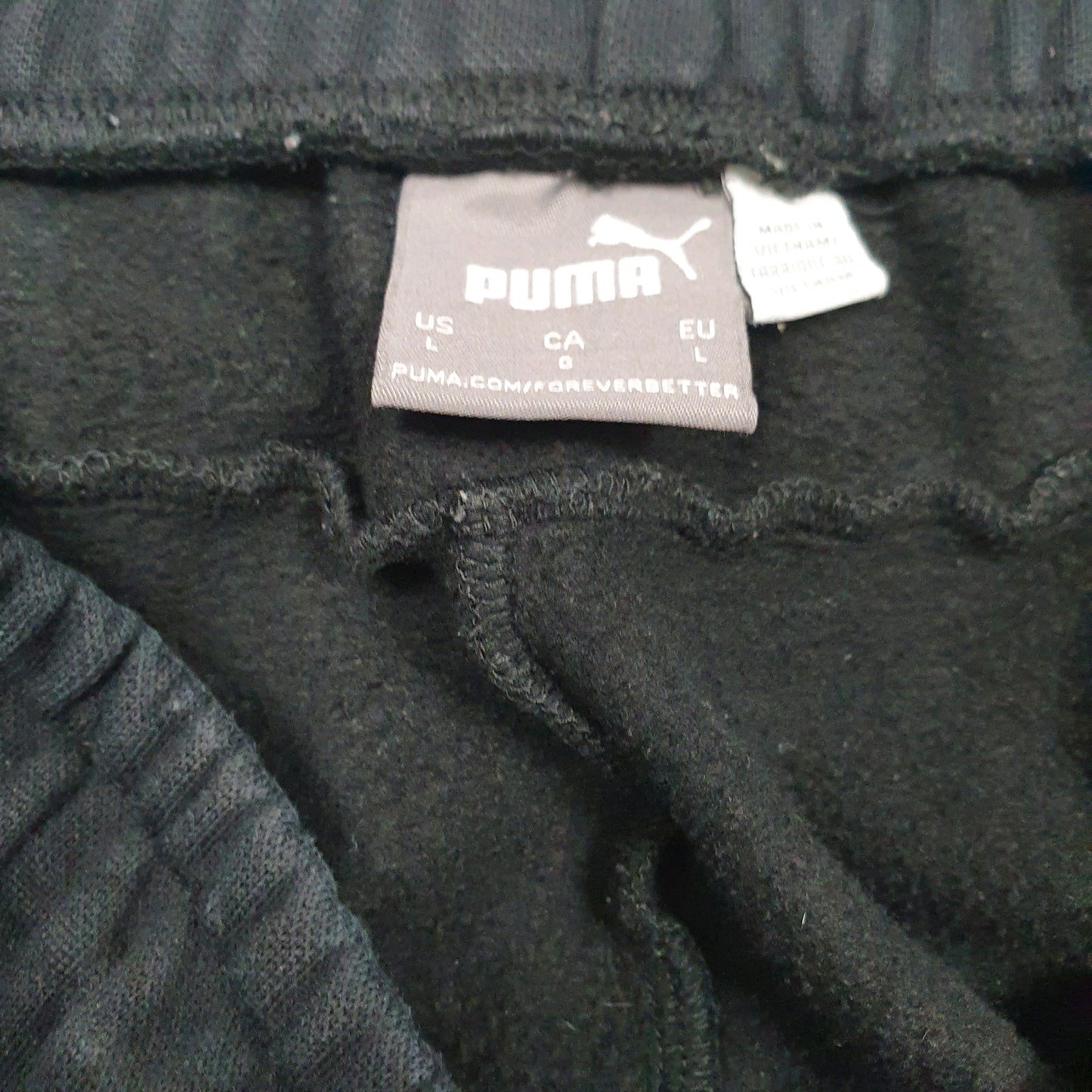 Mens Black Puma  Crewneck Trousers