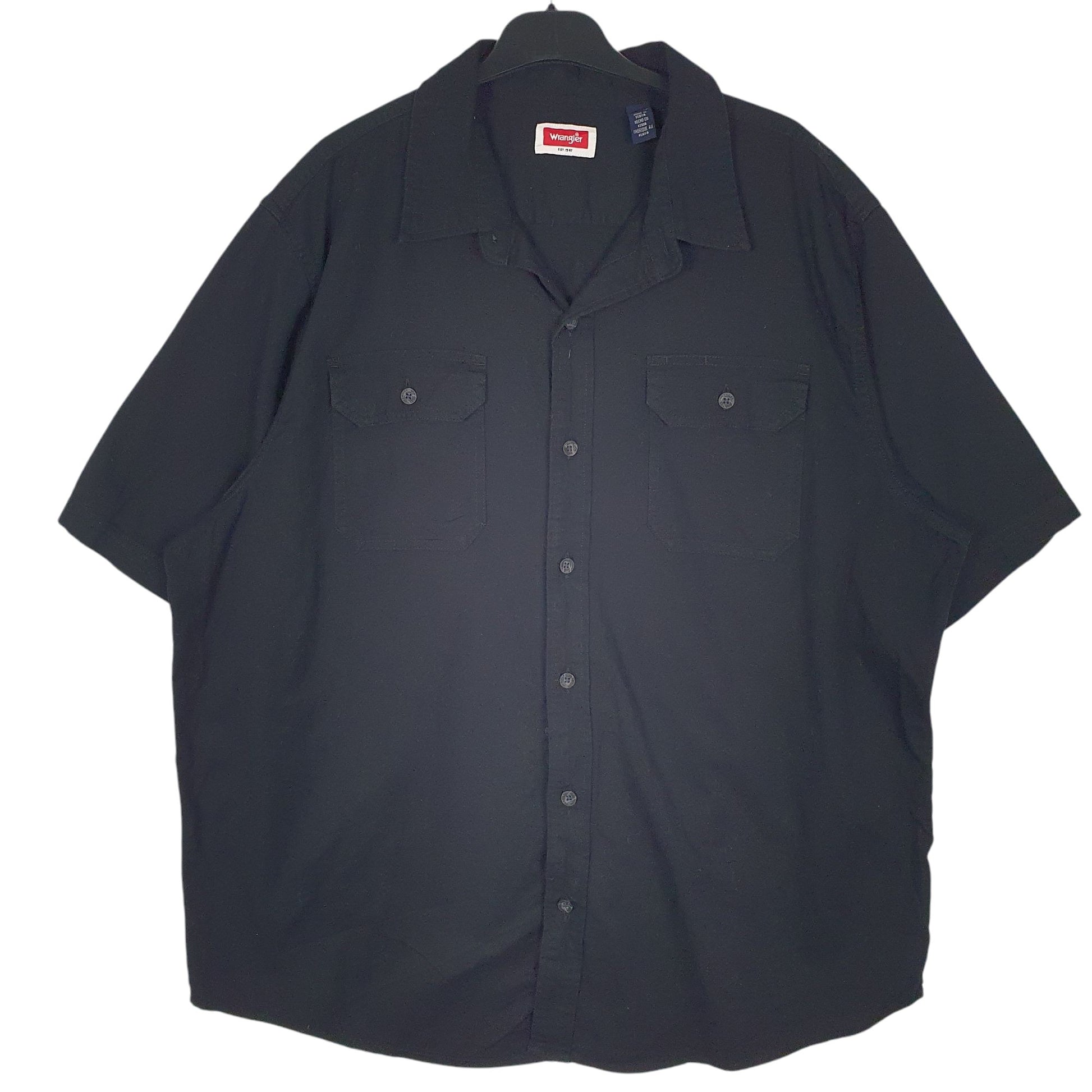 Mens Black Wrangler  Short Sleeve Shirt