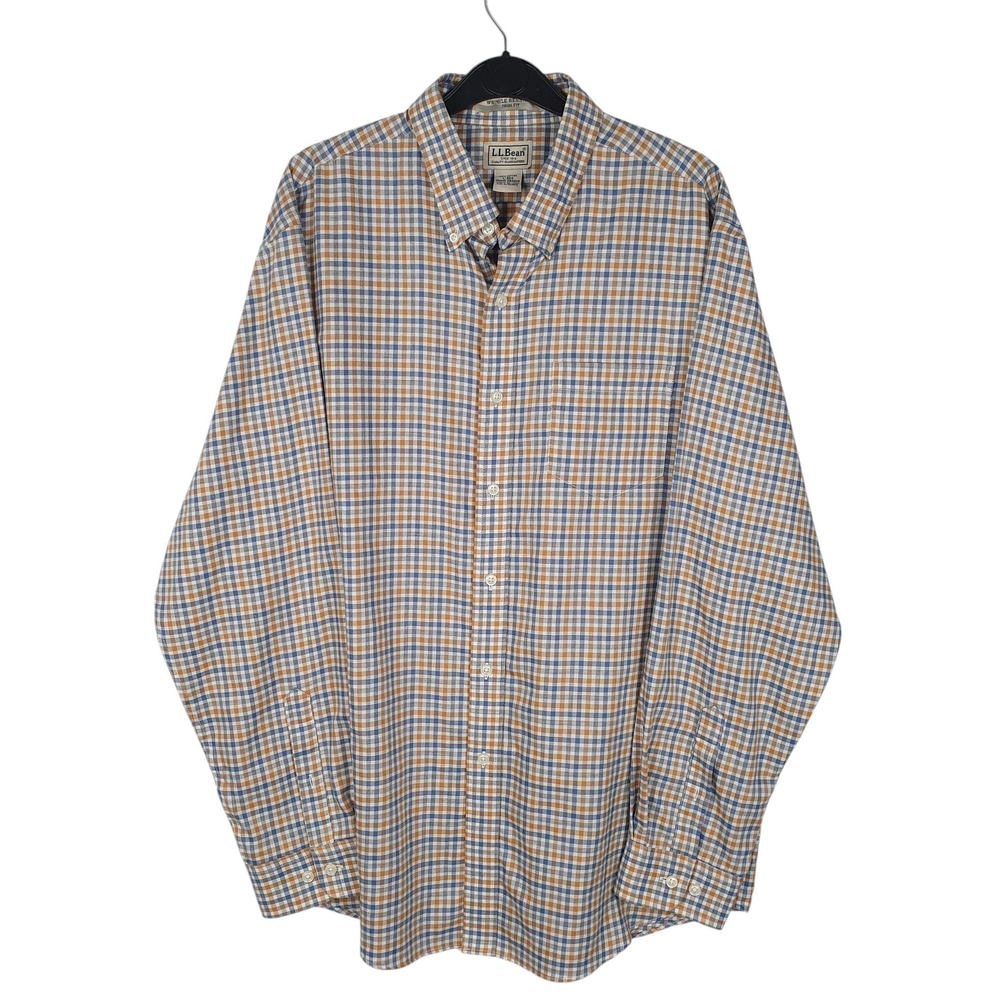 Mens Blue L.L.Bean  Long Sleeve Shirt