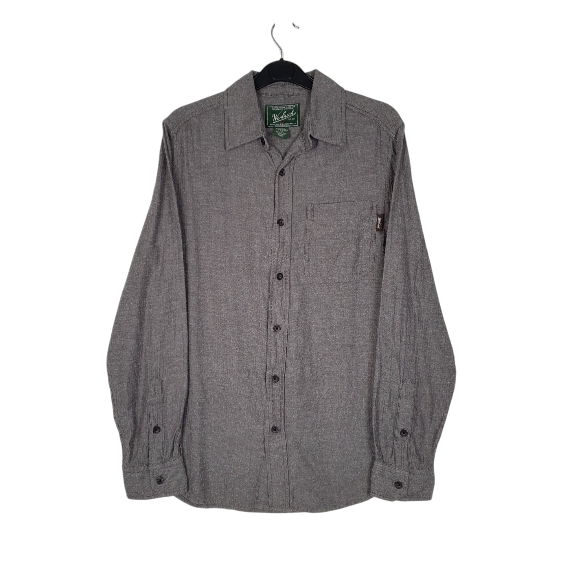 Mens Grey Woolrich  Long Sleeve Shirt