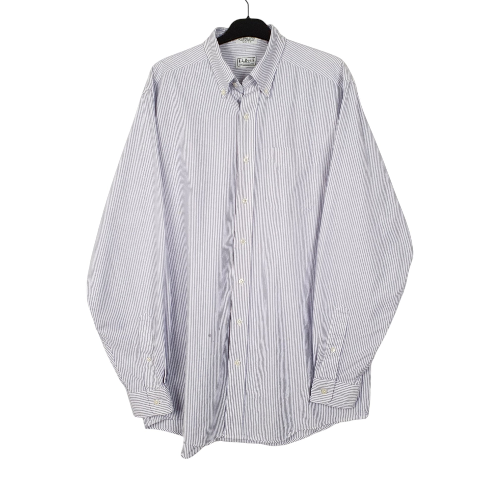 Mens Blue L.L.Bean  Long Sleeve Shirt