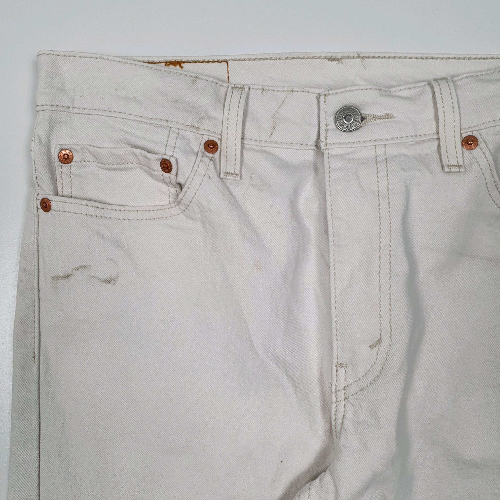Mens White Levis   Jeans