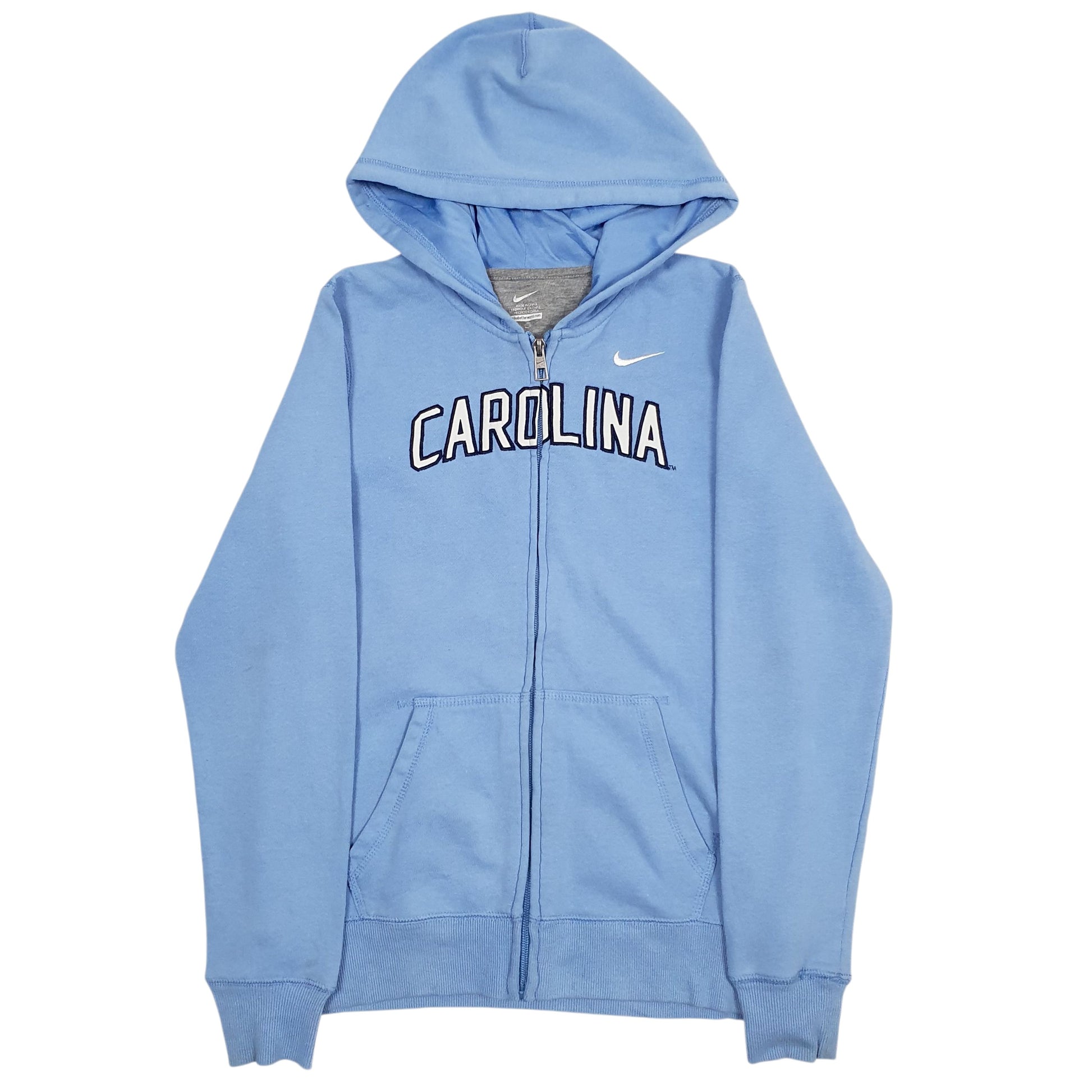 Womens Blue Nike Carolina Full Zip Jumper