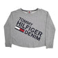Womens Grey Tommy Hilfiger Lightweight Spellout Baggy Crewneck Jumper
