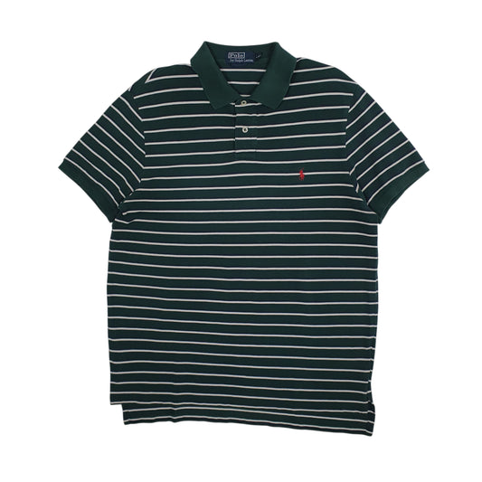 Mens Green Polo Ralph Lauren Custom Fit Short Sleeve Polo Shirt