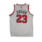 Mens White Nike NBA Chicago Bulls Jordan Jersey Crewneck T Shirt