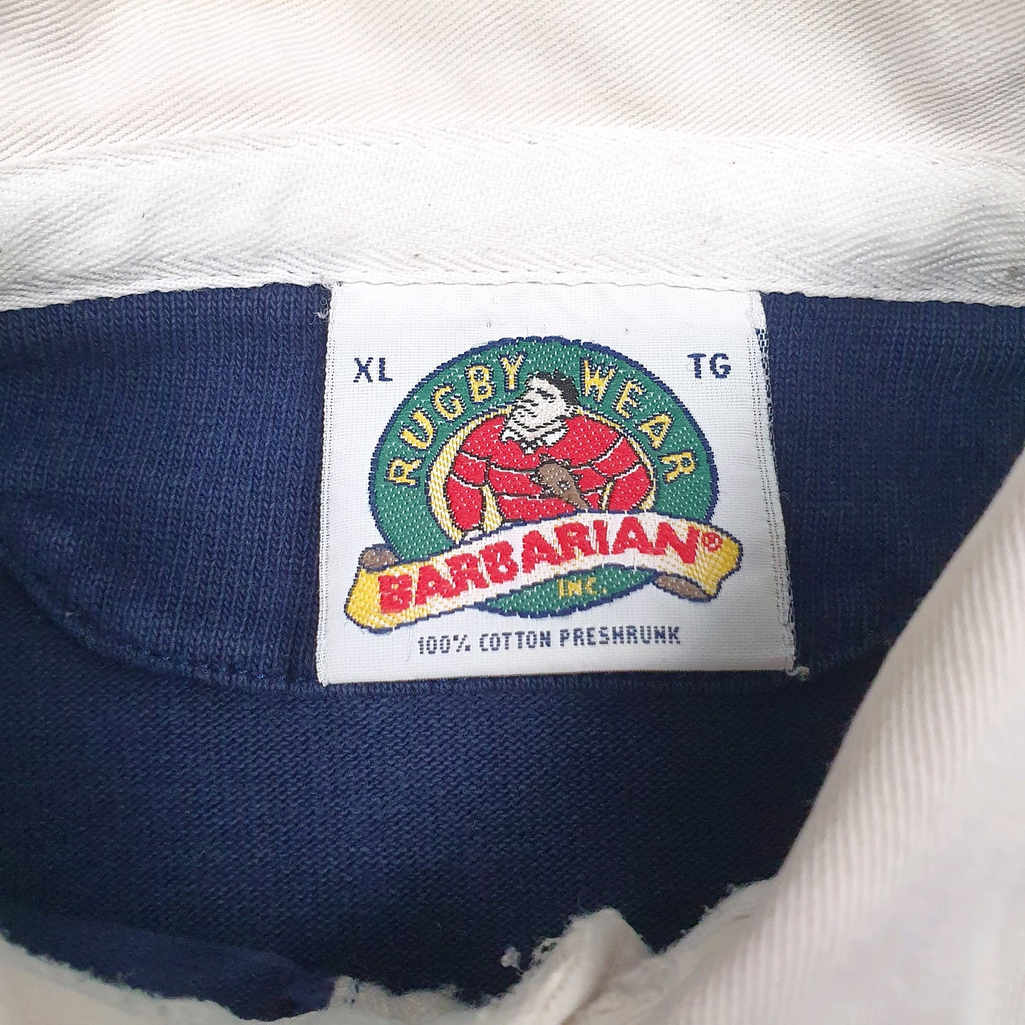 Mens Navy Barbarian   Polo Shirt