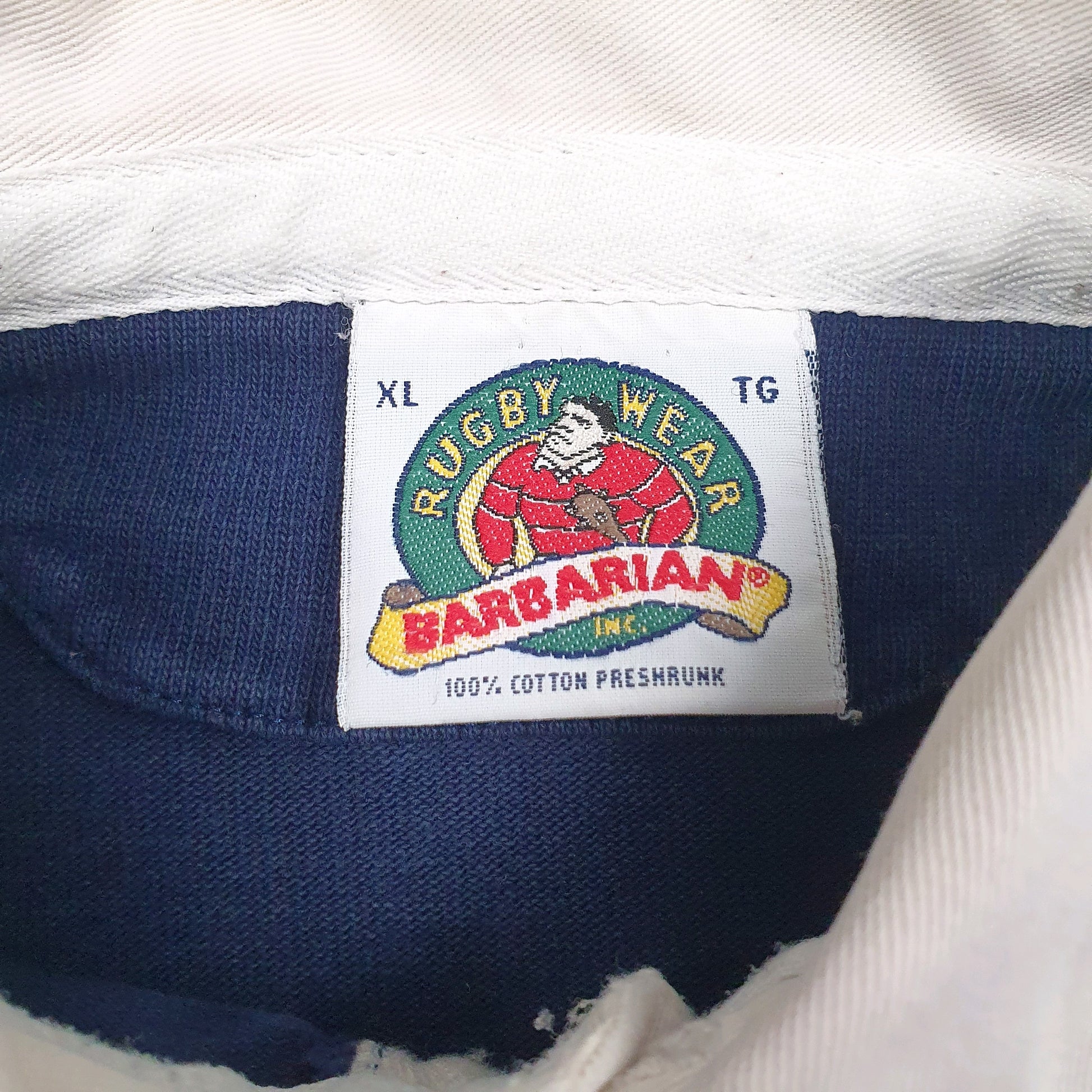 Mens Navy Barbarian   Polo Shirt