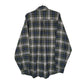 Mens Green L.L.Bean Thick Flannel Plaid  Shirt