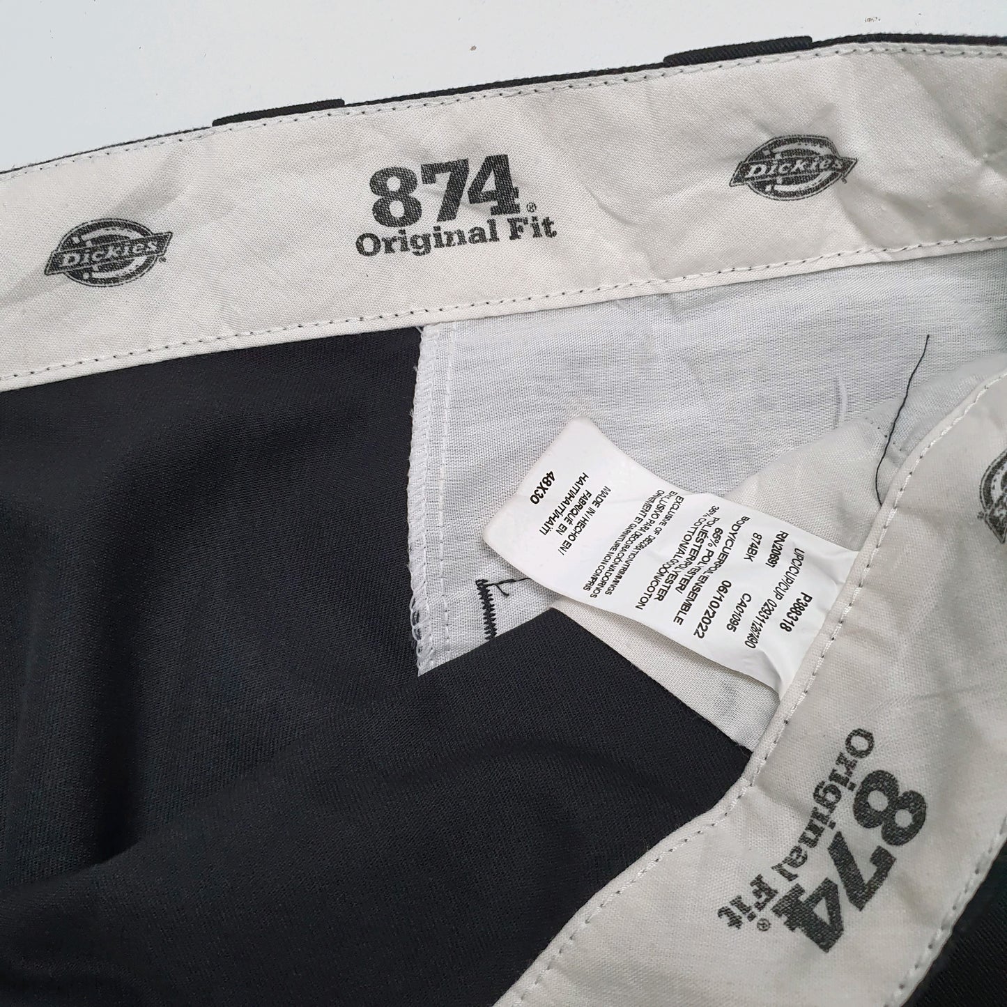 Mens Black Dickies 874 Workwear  Trousers