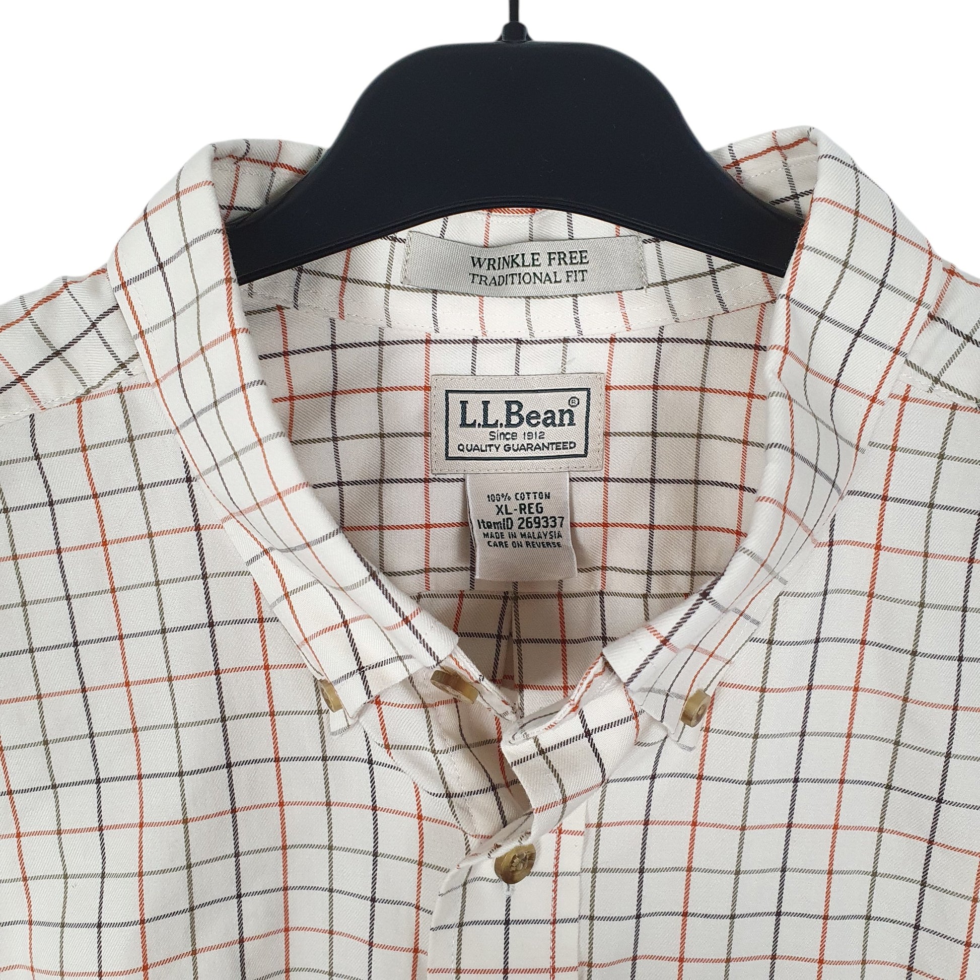 Mens Cream L.L.Bean   Shirt