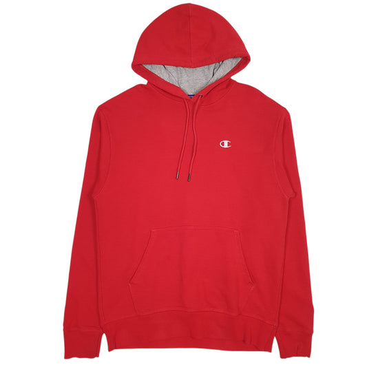 Mens Red Champion  Hoodie Jumper