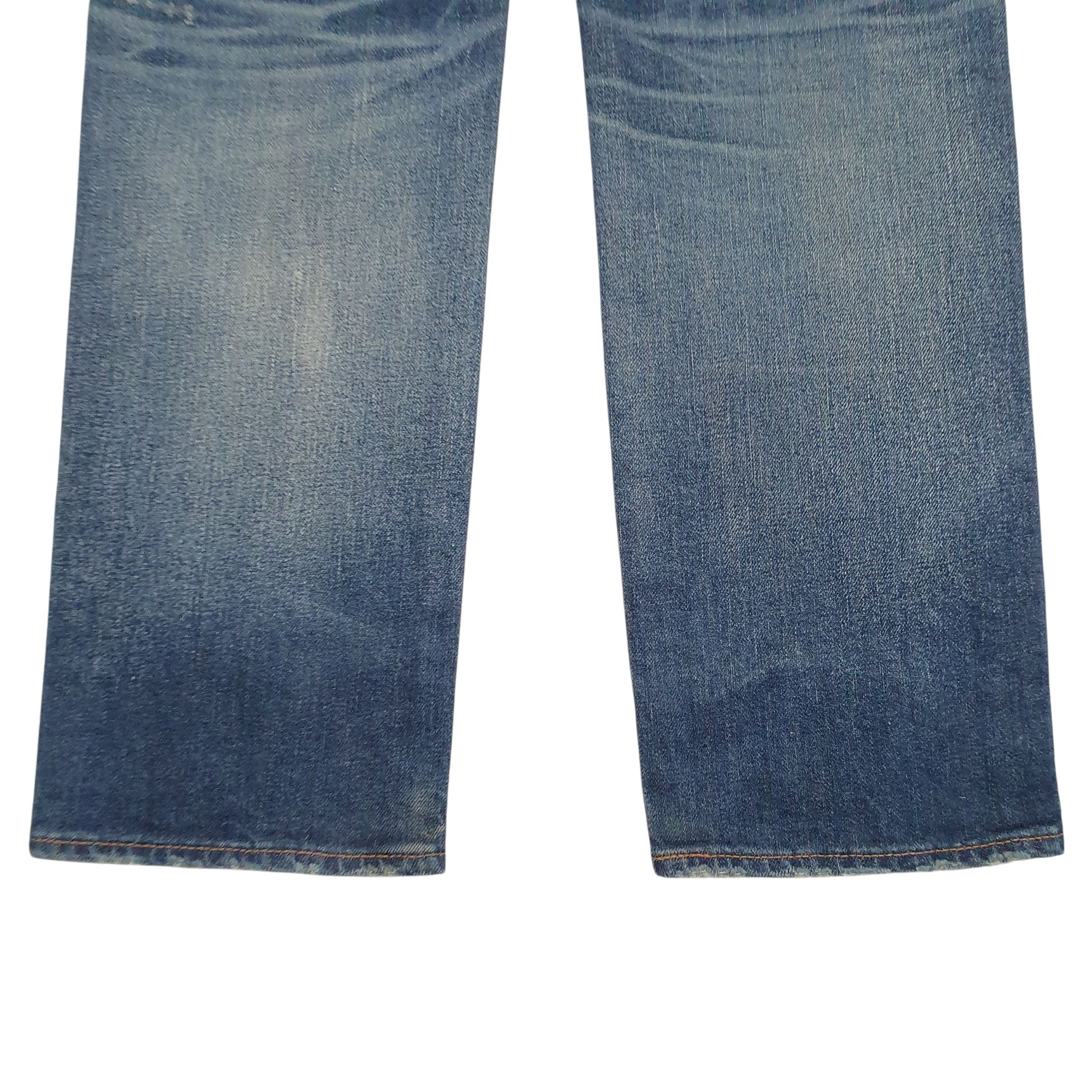 Mens Blue Levis Distressed Made In Japan  Jeans