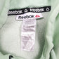 Mens Green Reebok Spellout Hoodie Jumper