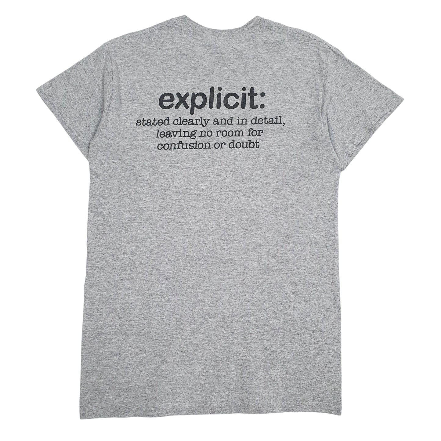 Mens Grey Gildan   T Shirt