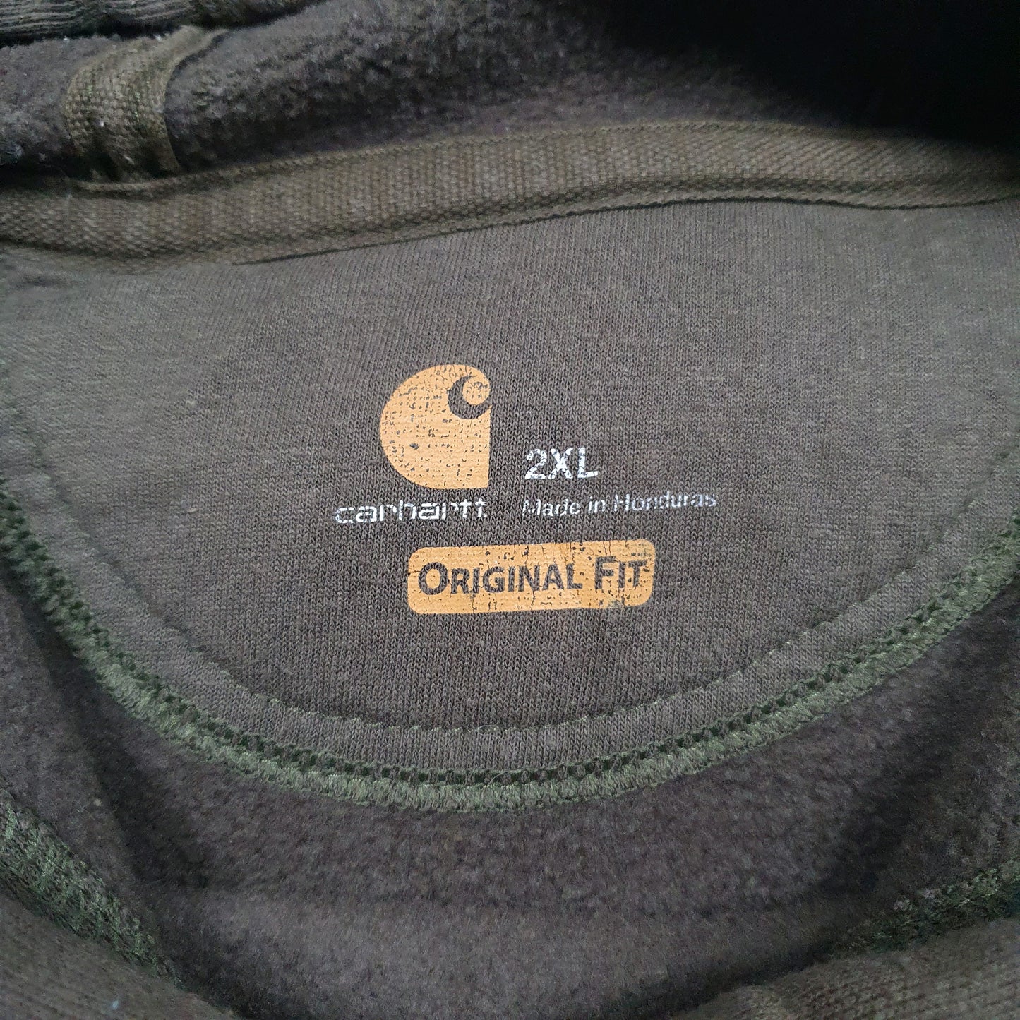 Mens Khaki Carhartt  Hoodie Jumper