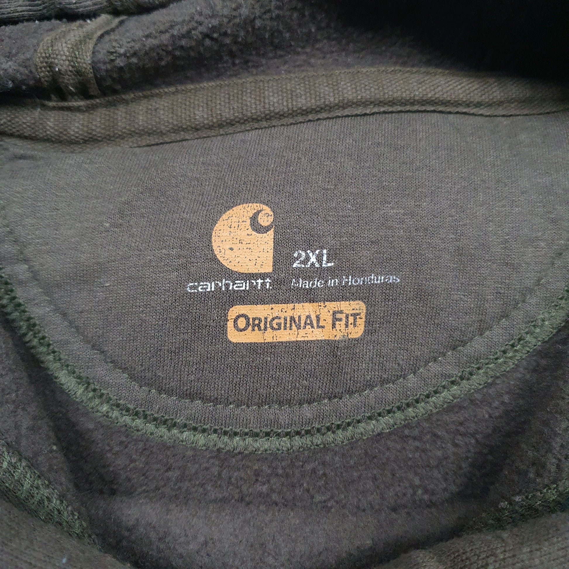 Mens Khaki Carhartt  Hoodie Jumper