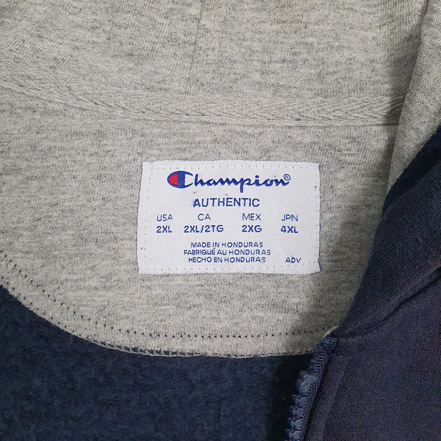 Mens Navy Champion  Full Zip Jumper