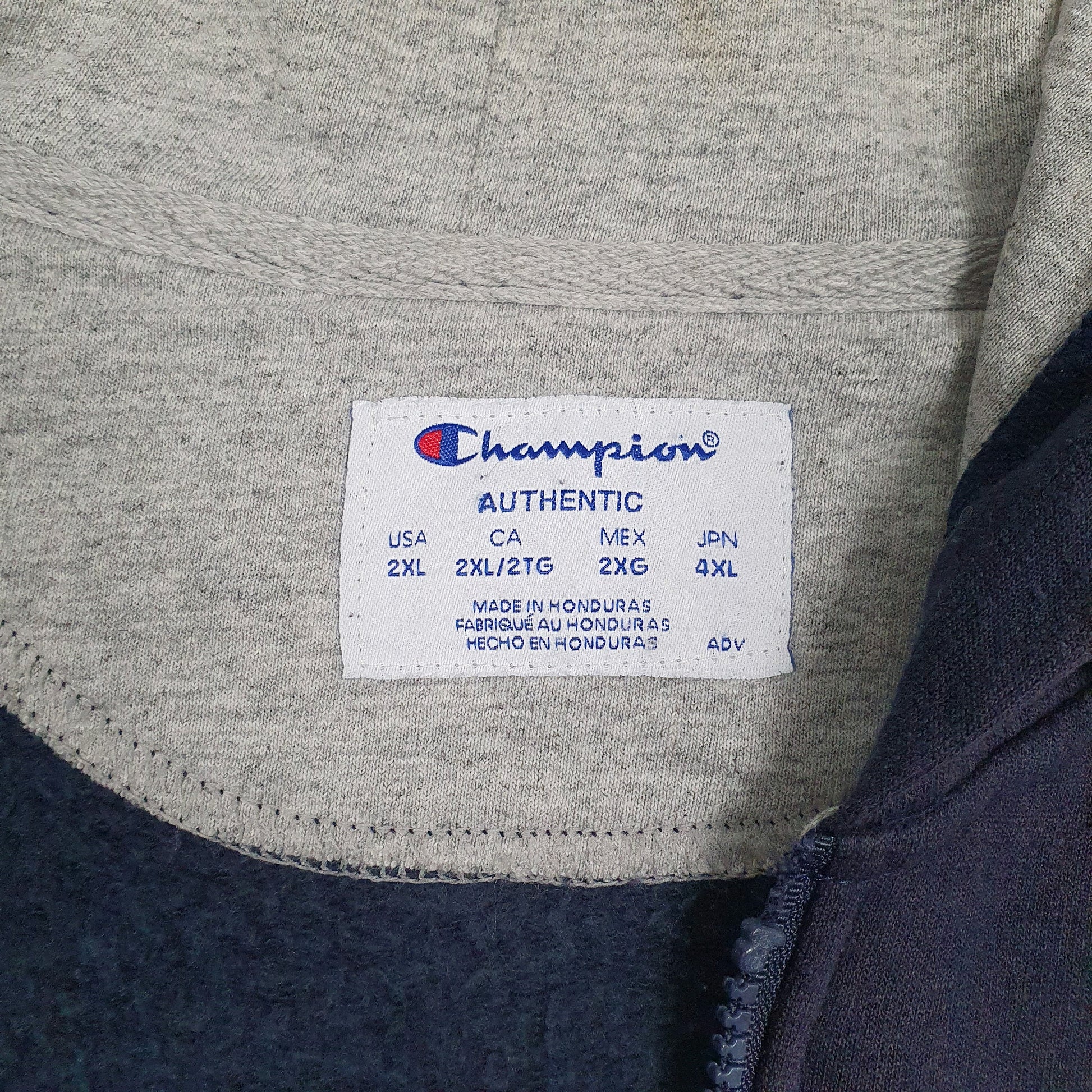 Mens Navy Champion  Full Zip Jumper