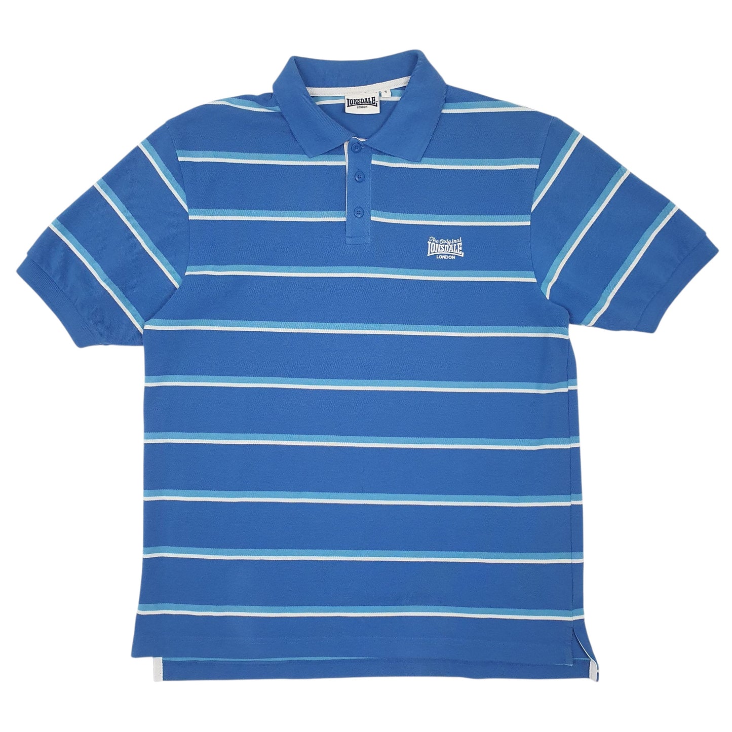 Mens Blue Lonsdale  Short Sleeve Polo Shirt