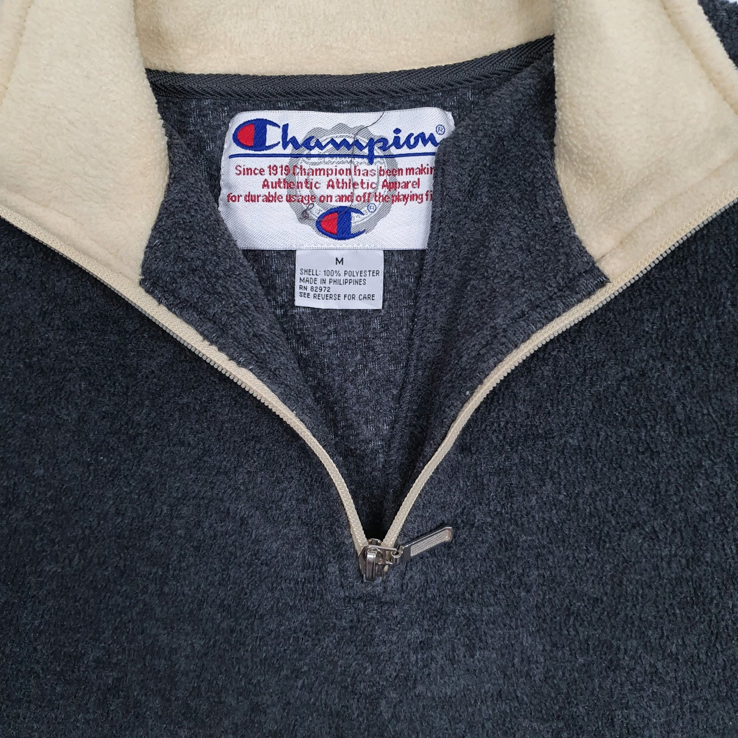Womens Grey Champion Vintage 00s Quarter Zip Jumper