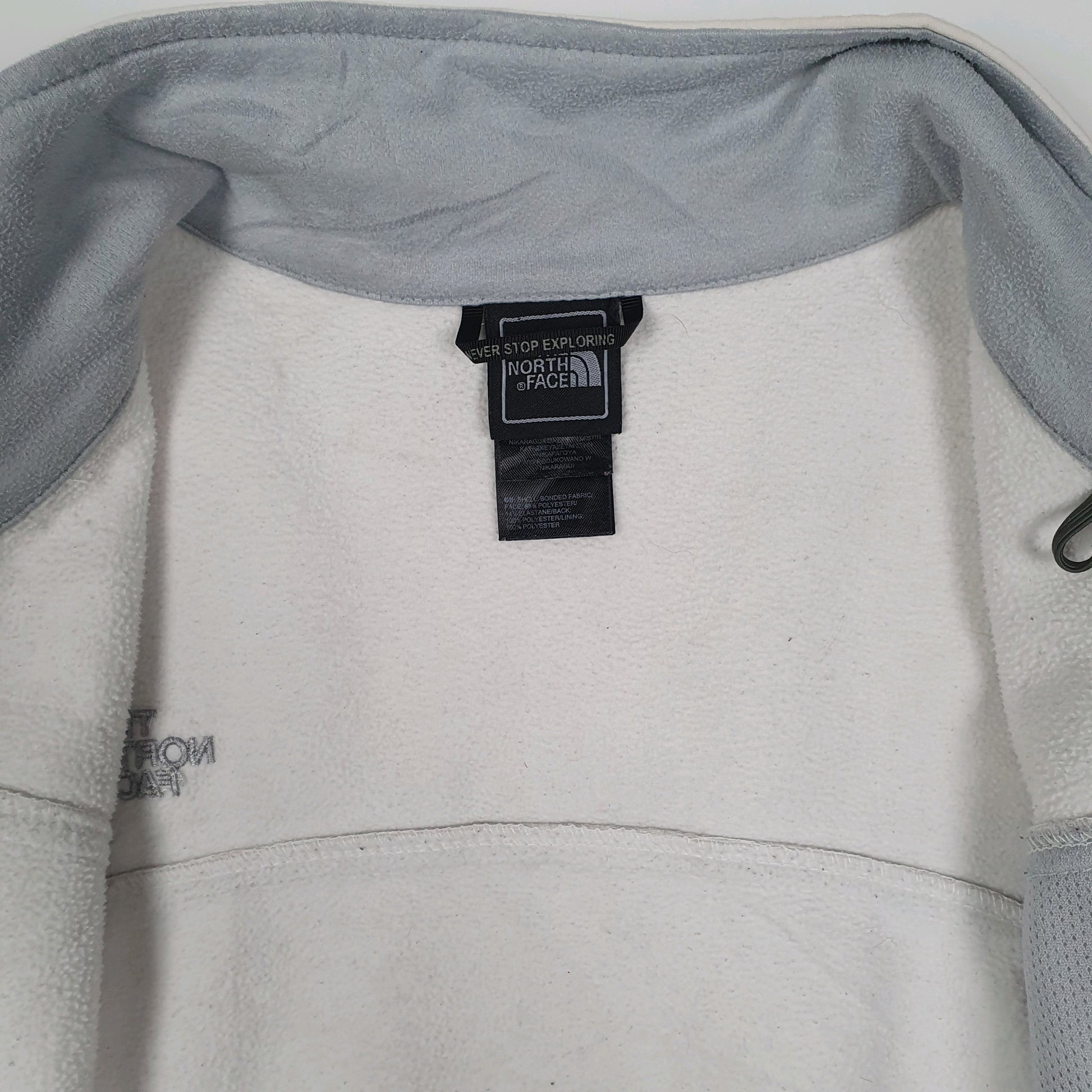 Womens White The North Face Windstopper Hoodie Coat
