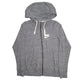 Womens Grey Nike Hoodie Lightweight Full Zip Jumper